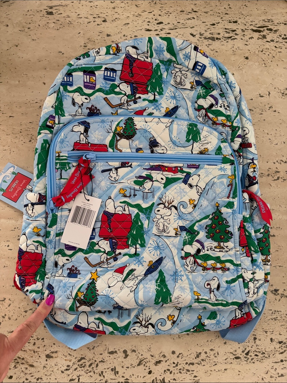 Vera Bradley X Peanuts Campus Backpack Ski Slope Snoopy